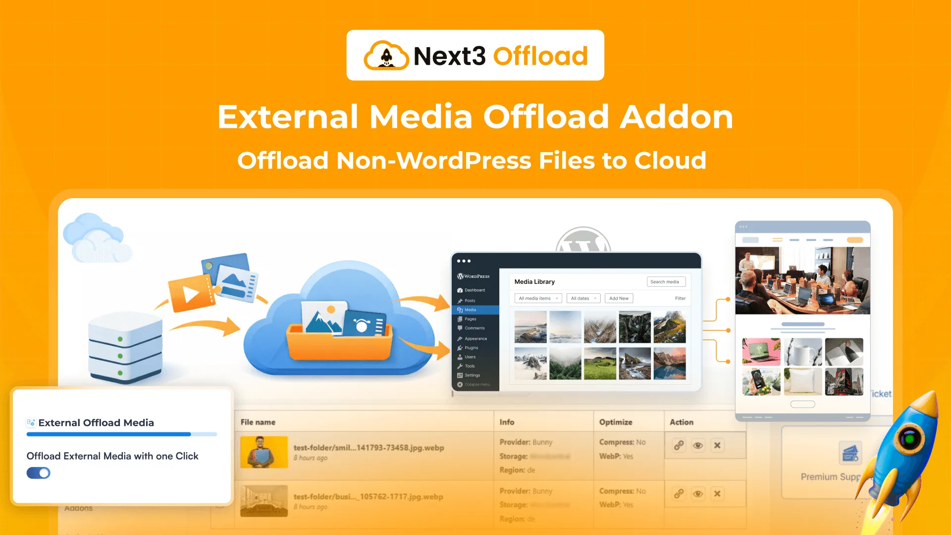 External Media Files Offload Plugin - Next3 Offload